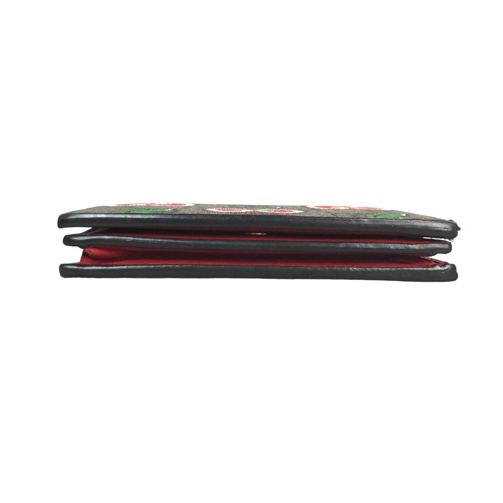 GUCCI Bifold Wallet 624641 2067 GG Supreme Canvas Multi Compact wallet GG Apple