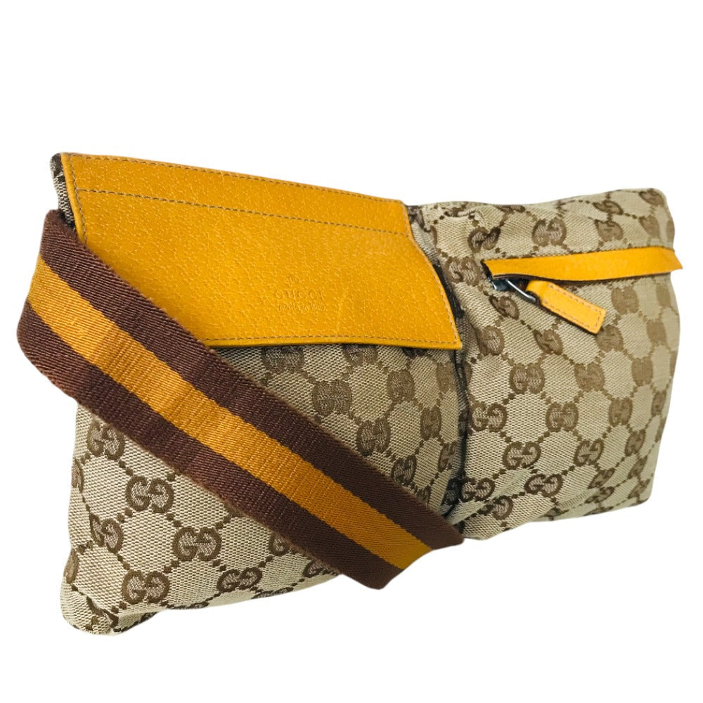 GUCCI Waist bag 28566  GG canvas beige Cross body