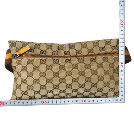 GUCCI Waist bag 28566  GG canvas beige Cross body
