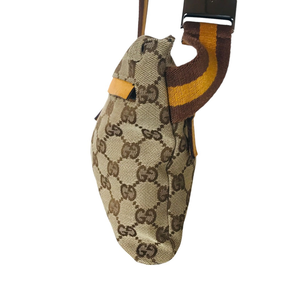 GUCCI Waist bag 28566  GG canvas beige Cross body