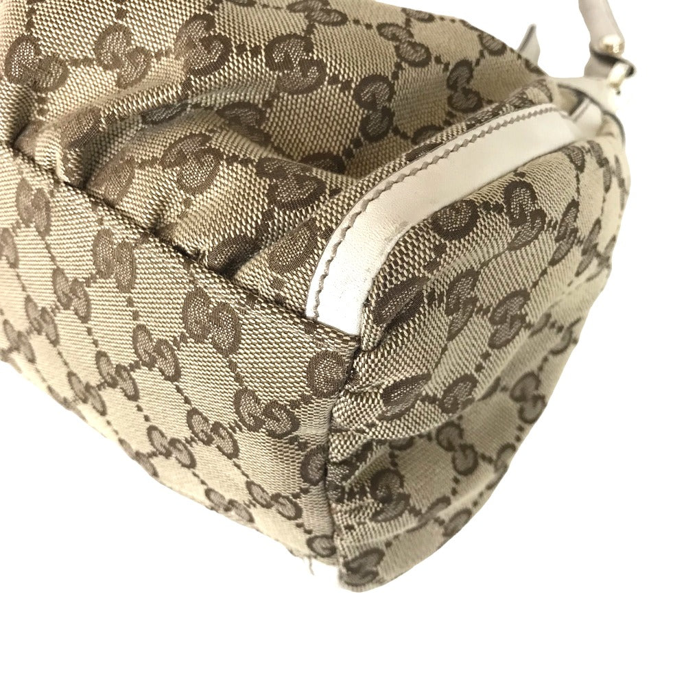 GUCCI Handbag 190525 0010 13 GG canvas Beige white Sling bag Abbey Women Used