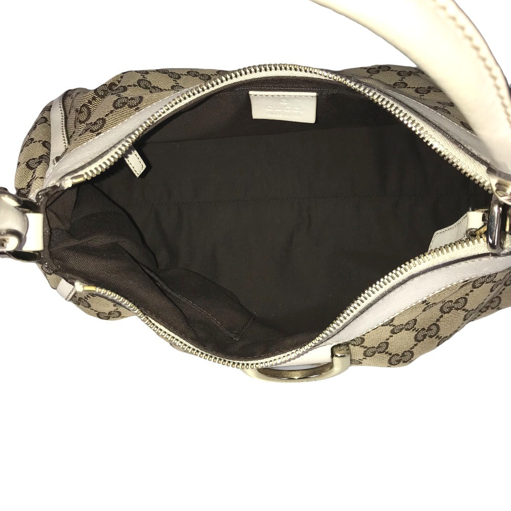GUCCI Handbag 190525 0010 13 GG canvas Beige white Sling bag Abbey Women Used