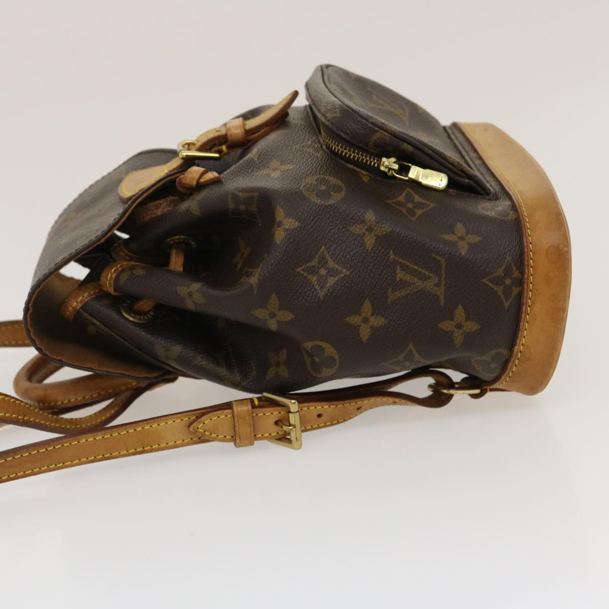 Louis Vuitton Gray Canvas Montsouris backpack bag