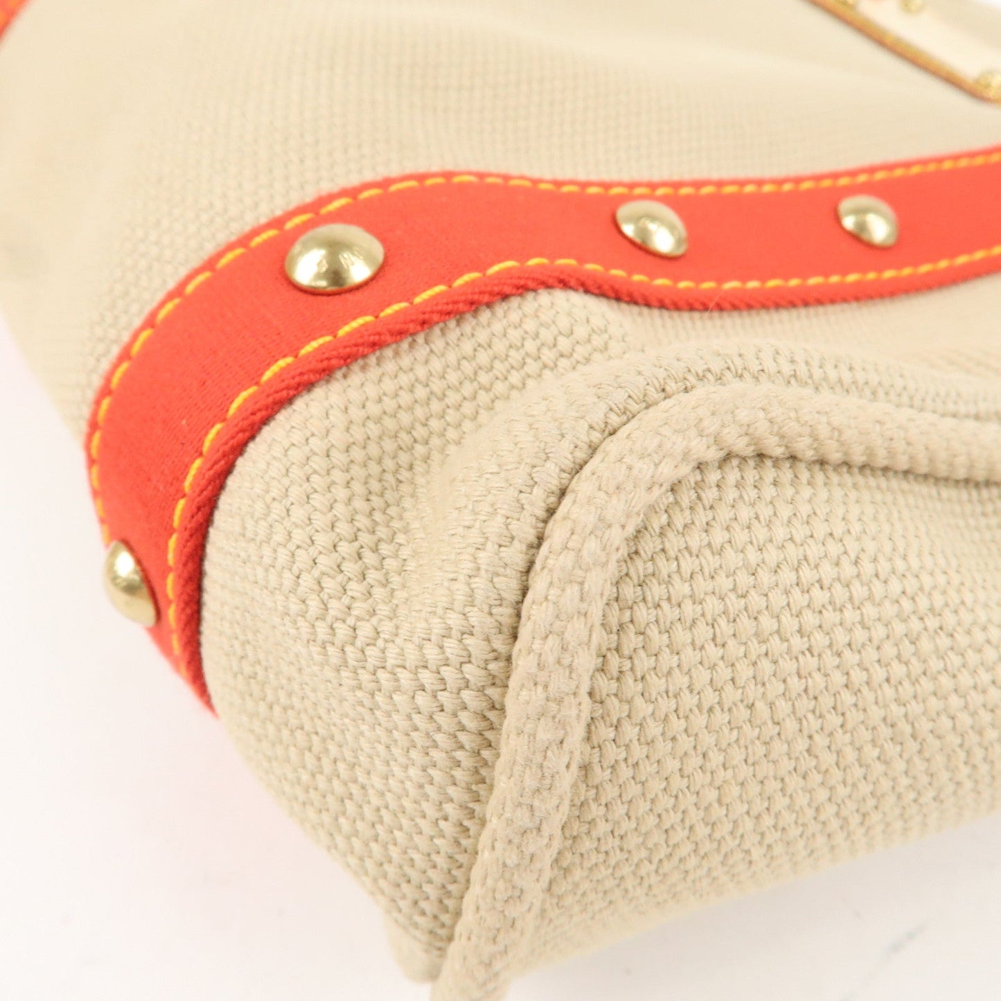 Louis Vuitton Antigua Cabas MM Tote Bag Hand Bag Rouge M40035