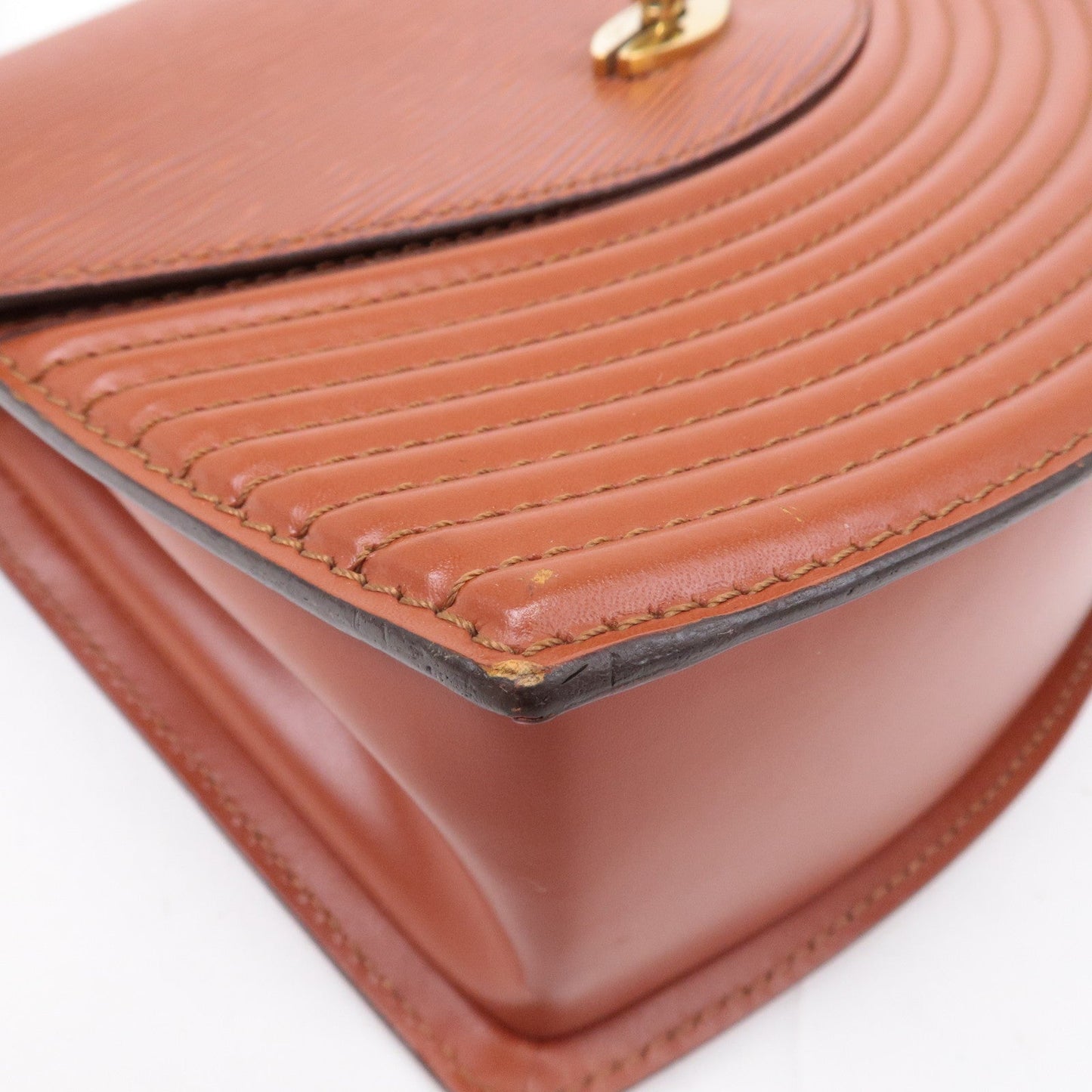 Louis Vuitton Epi Tilsit Shoulder Hand Bag Kenya Brown M52483
