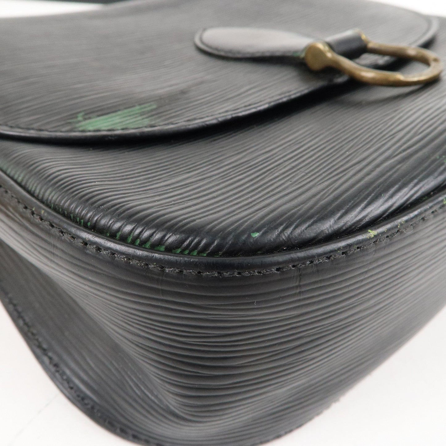 Louis Vuitton Epi Saint Cloud Shoulder Bag Noir Black M52192