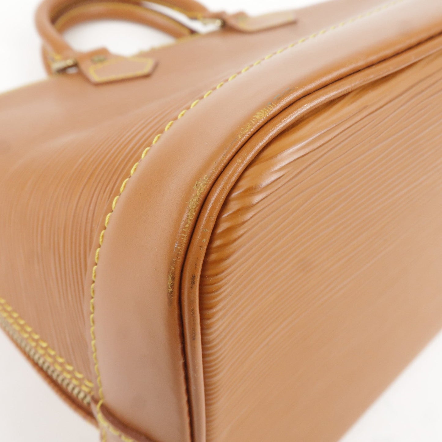 Louis Vuitton Epi Alma Hand Bag Zipang Gold M54148