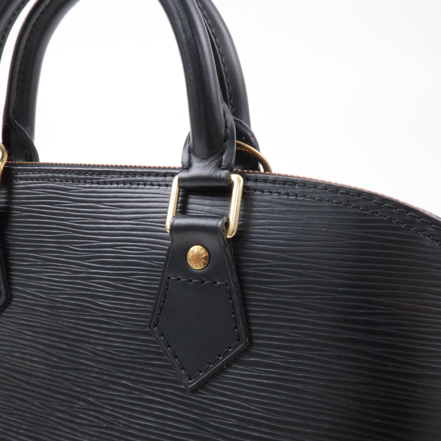 Louis Vuitton Epi Alma Hand Bag Noir Black M52142