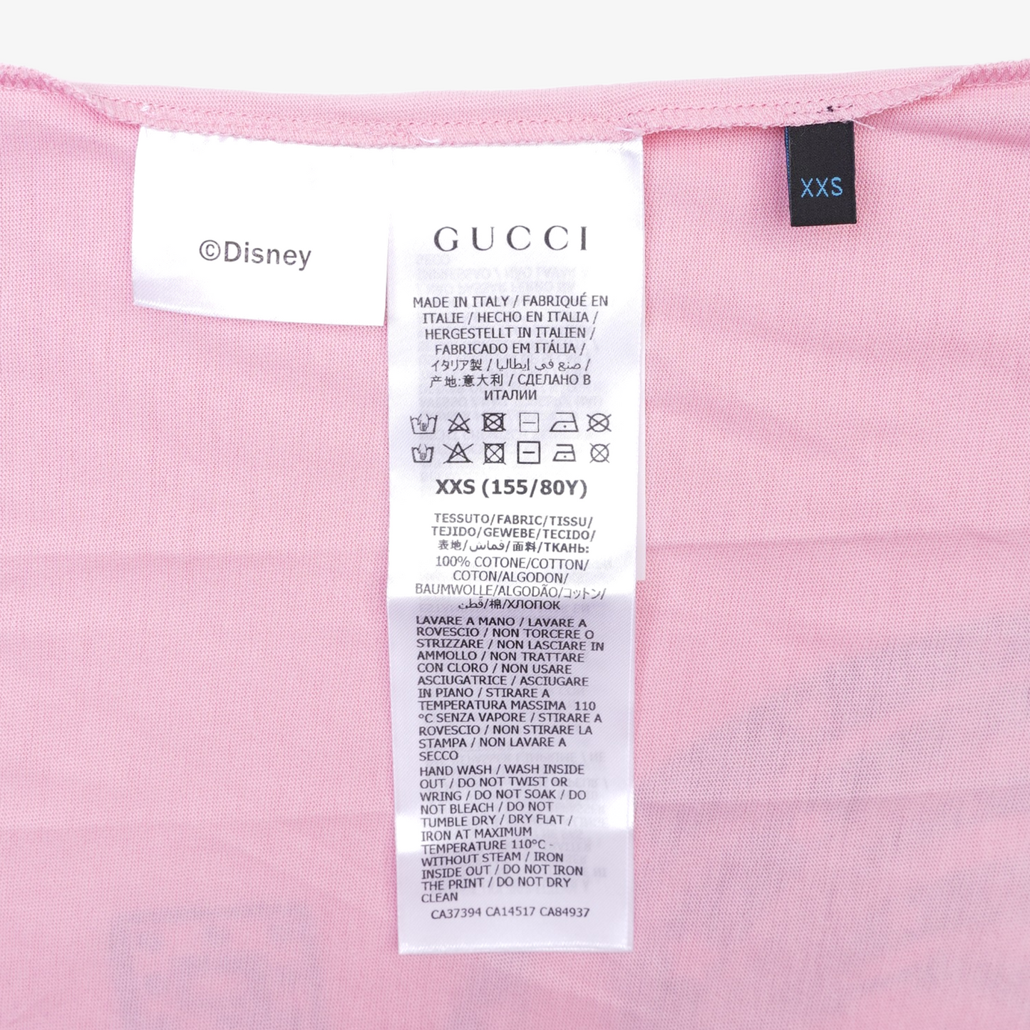 Gucci x Disney Womens Donald Duck T-Shirt Pink XXS