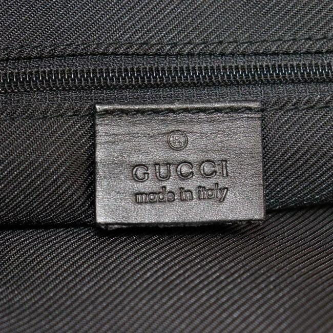 Gucci Web Shoppers Black Leather And Gg Leather Tote