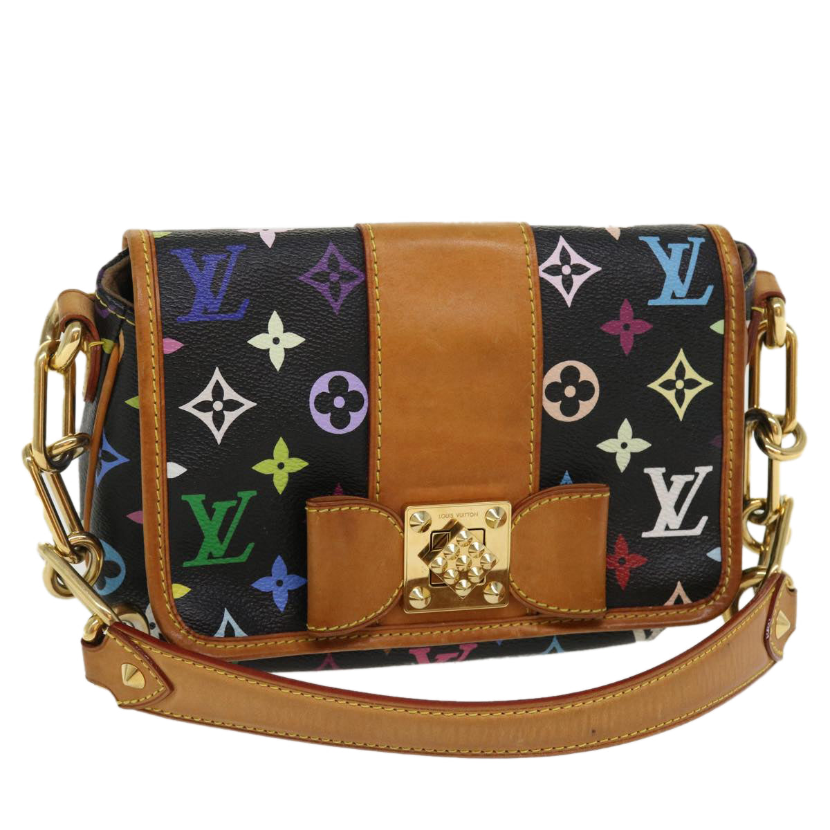Louis Vuitton Black Canvas Patti shoulder bag