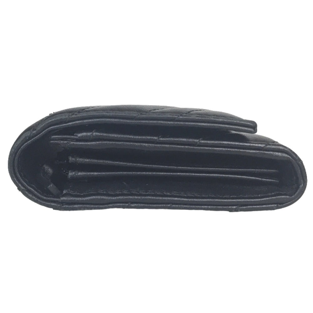 GUCCI Long Wallet Purse 443436 2057 leather black GG Marmont Continental Wallet Women Used