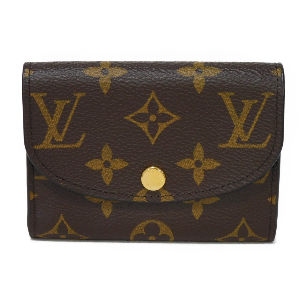 LOUIS VUITTON Bifold Wallet M62361 Monogram canvas x grain leather (embossed) Rose valerine Monogram Portomone Rosary