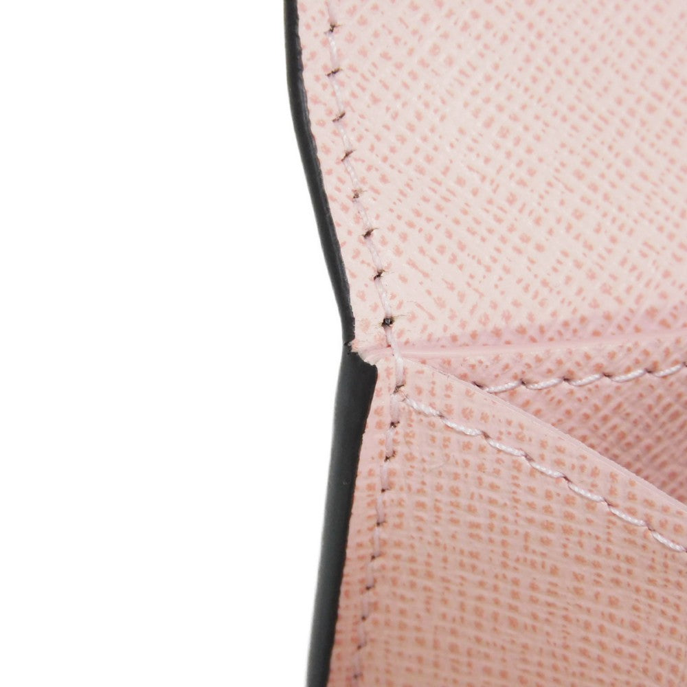 LOUIS VUITTON Bifold Wallet M62361 Monogram canvas x grain leather (embossed) Rose valerine Monogram Portomone Rosary