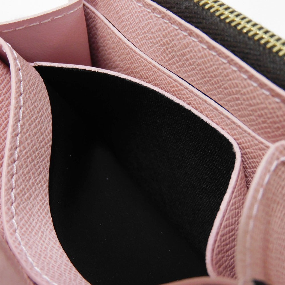 LOUIS VUITTON Bifold Wallet M62361 Monogram canvas x grain leather (embossed) Rose valerine Monogram Portomone Rosary