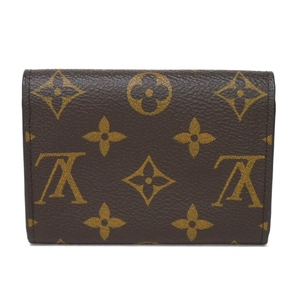 LOUIS VUITTON Bifold Wallet M62361 Monogram canvas x grain leather (embossed) Rose valerine Monogram Portomone Rosary