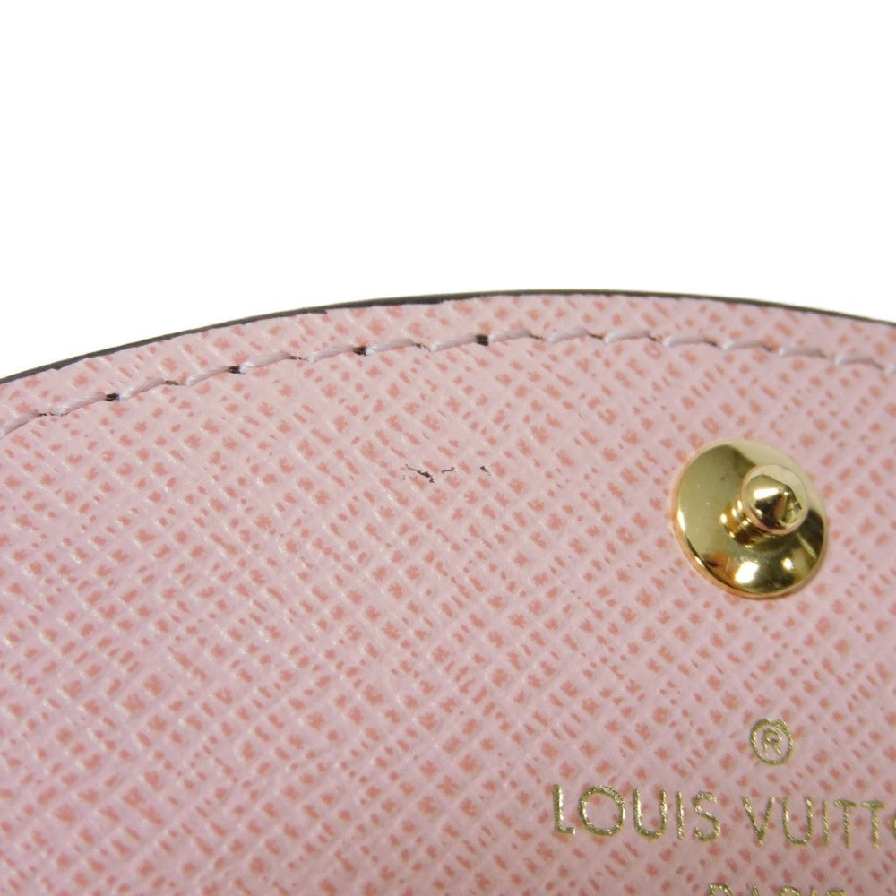 LOUIS VUITTON Bifold Wallet M62361 Monogram canvas x grain leather (embossed) Rose valerine Monogram Portomone Rosary