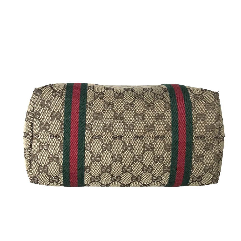 GUCCI Tote Bag 137396 205027 GG canvas beige Handbag Sherry line Women Secondhand