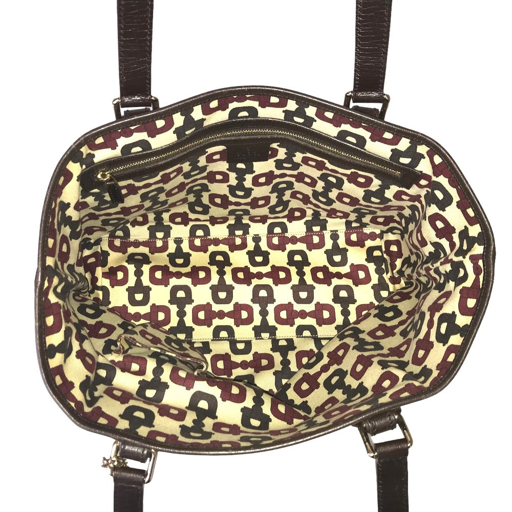 GUCCI Tote Bag 137396 205027 GG canvas beige Handbag Sherry line Women Secondhand