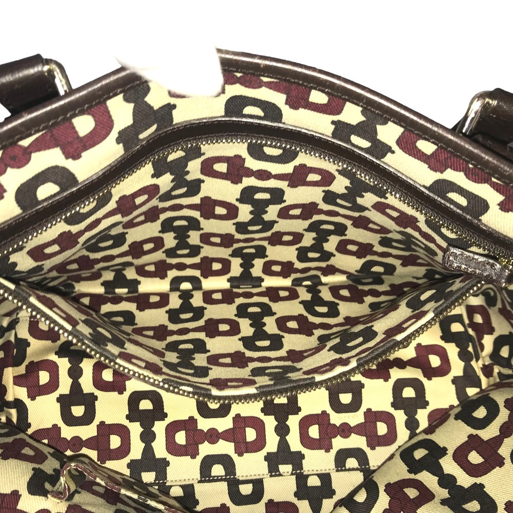 GUCCI Tote Bag 137396 205027 GG canvas beige Handbag Sherry line Women Secondhand