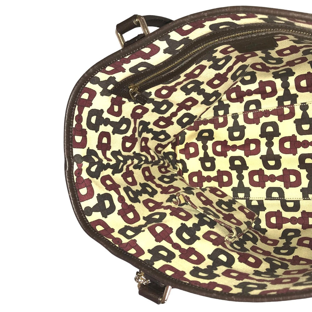 GUCCI Tote Bag 137396 205027 GG canvas beige Handbag Sherry line Women Secondhand