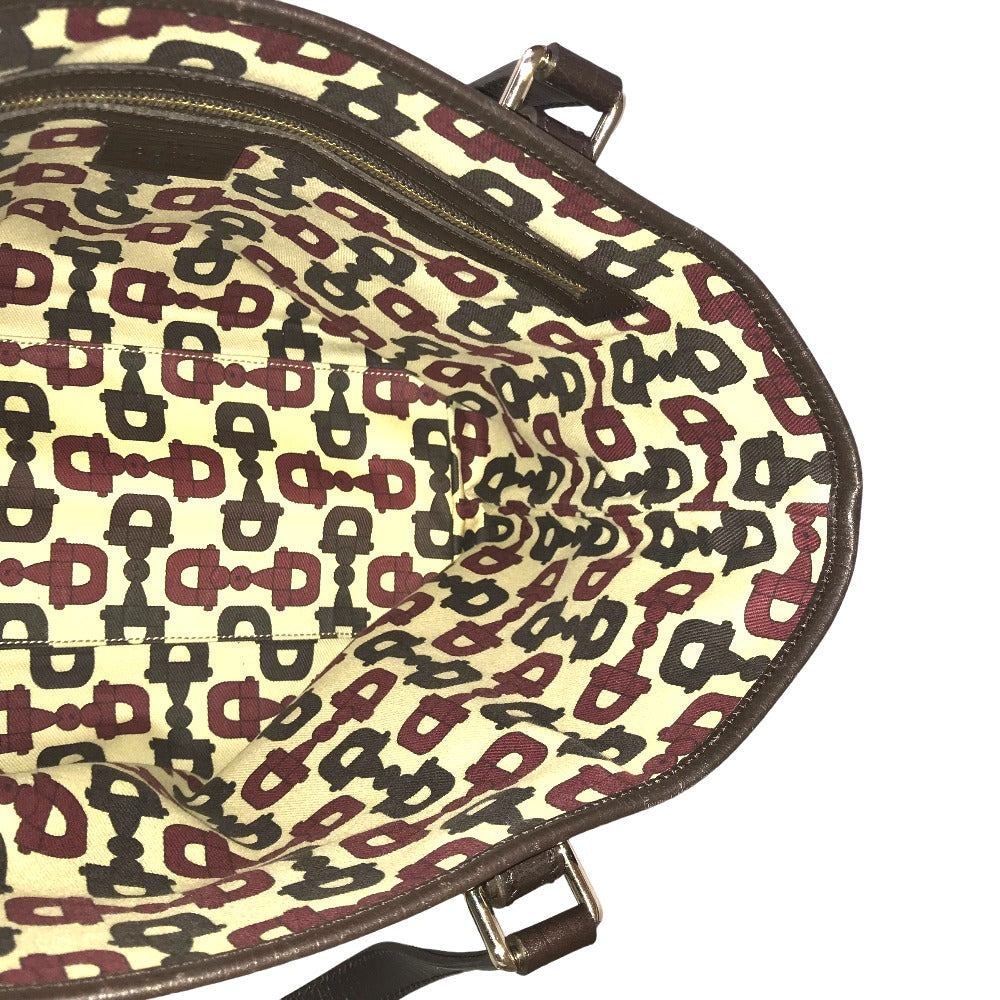 GUCCI Tote Bag 137396 205027 GG canvas beige Handbag Sherry line Women Secondhand