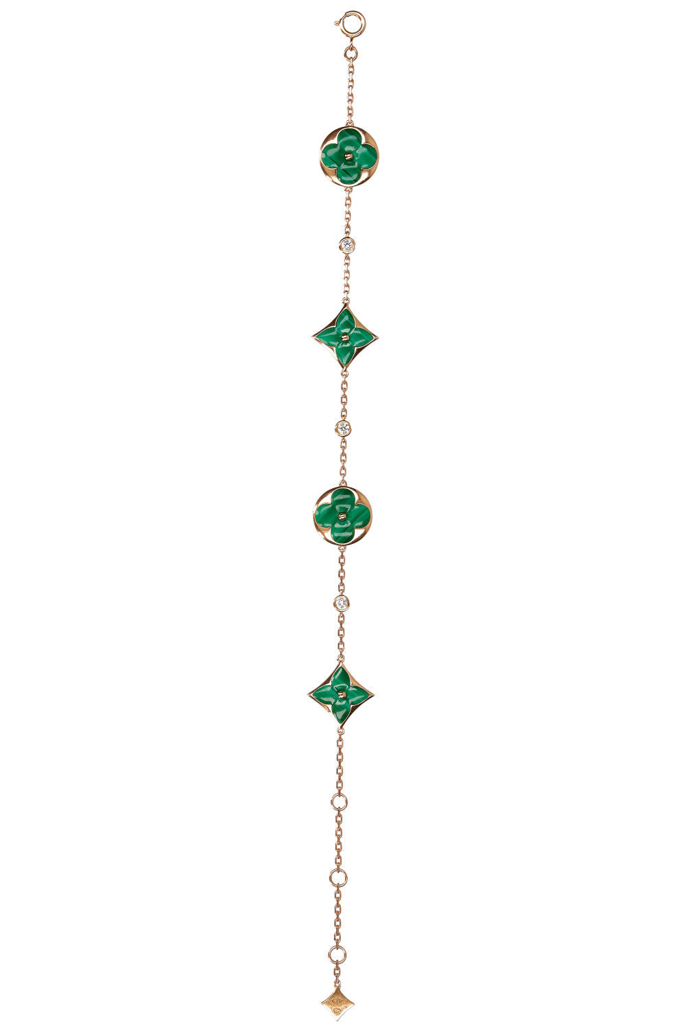 LOUIS VUITTON Colour Blossom BB Multi Motifs Bracelet Malachite