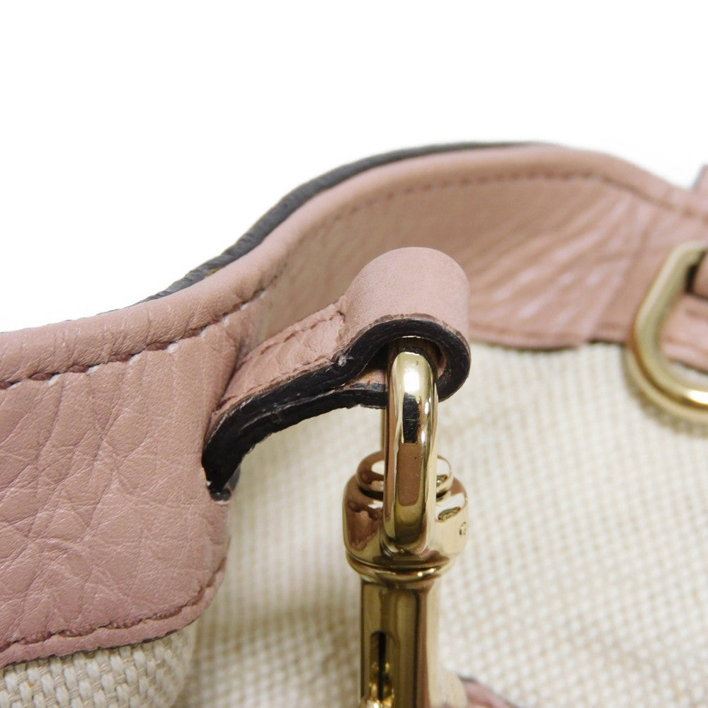 GUCCI Tote Bag 336751 Calf leather (embossed) pink beige Interlocking G Soho Mini Tote