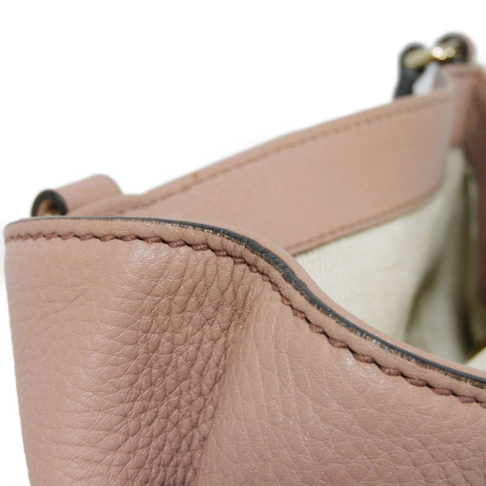 GUCCI Tote Bag 336751 Calf leather (embossed) pink beige Interlocking G Soho Mini Tote