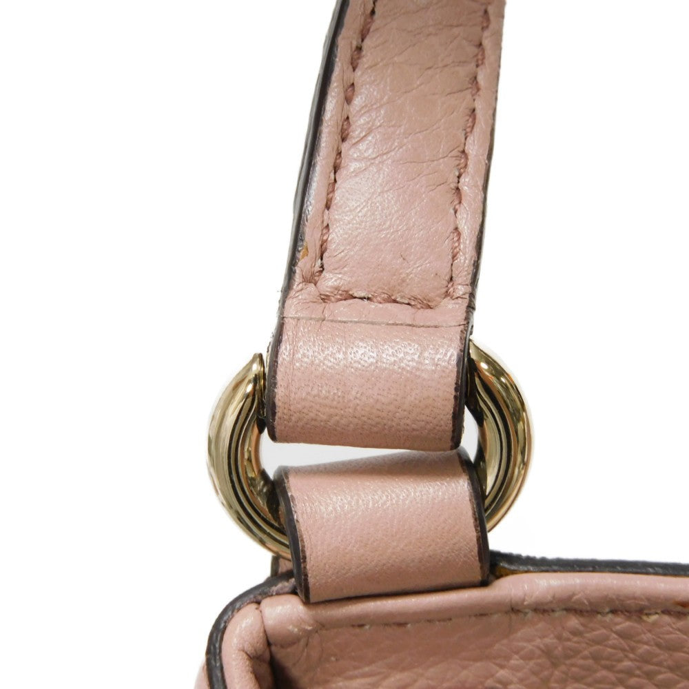 GUCCI Tote Bag 336751 Calf leather (embossed) pink beige Interlocking G Soho Mini Tote
