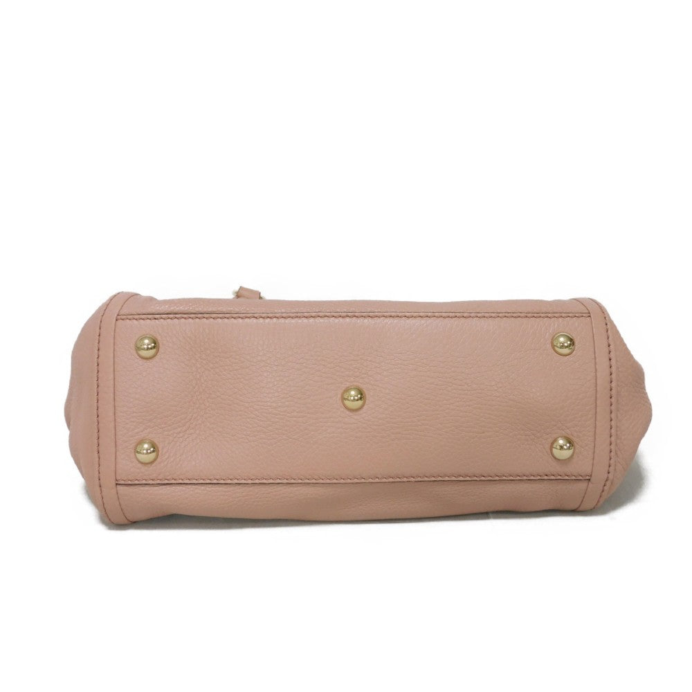 GUCCI Tote Bag 336751 Calf leather (embossed) pink beige Interlocking G Soho Mini Tote