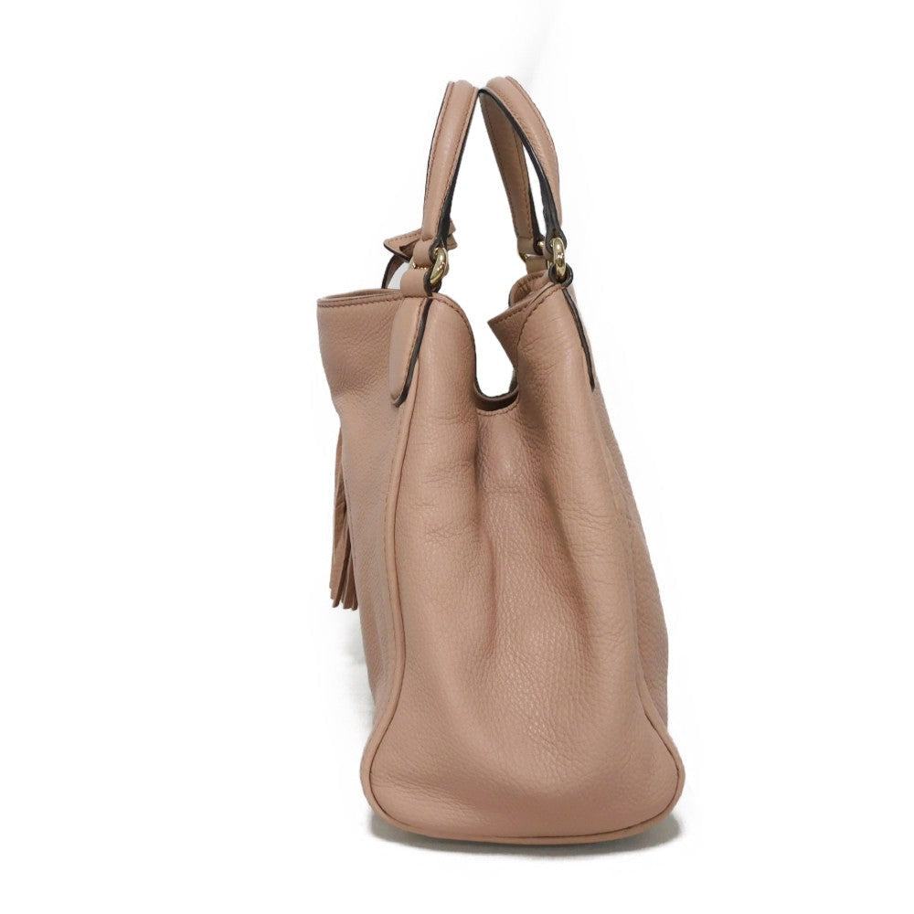 GUCCI Tote Bag 336751 Calf leather (embossed) pink beige Interlocking G Soho Mini Tote