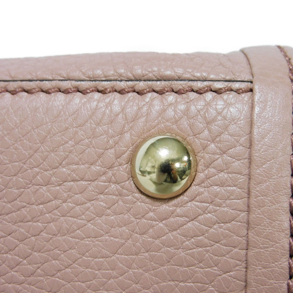 GUCCI Tote Bag 336751 Calf leather (embossed) pink beige Interlocking G Soho Mini Tote