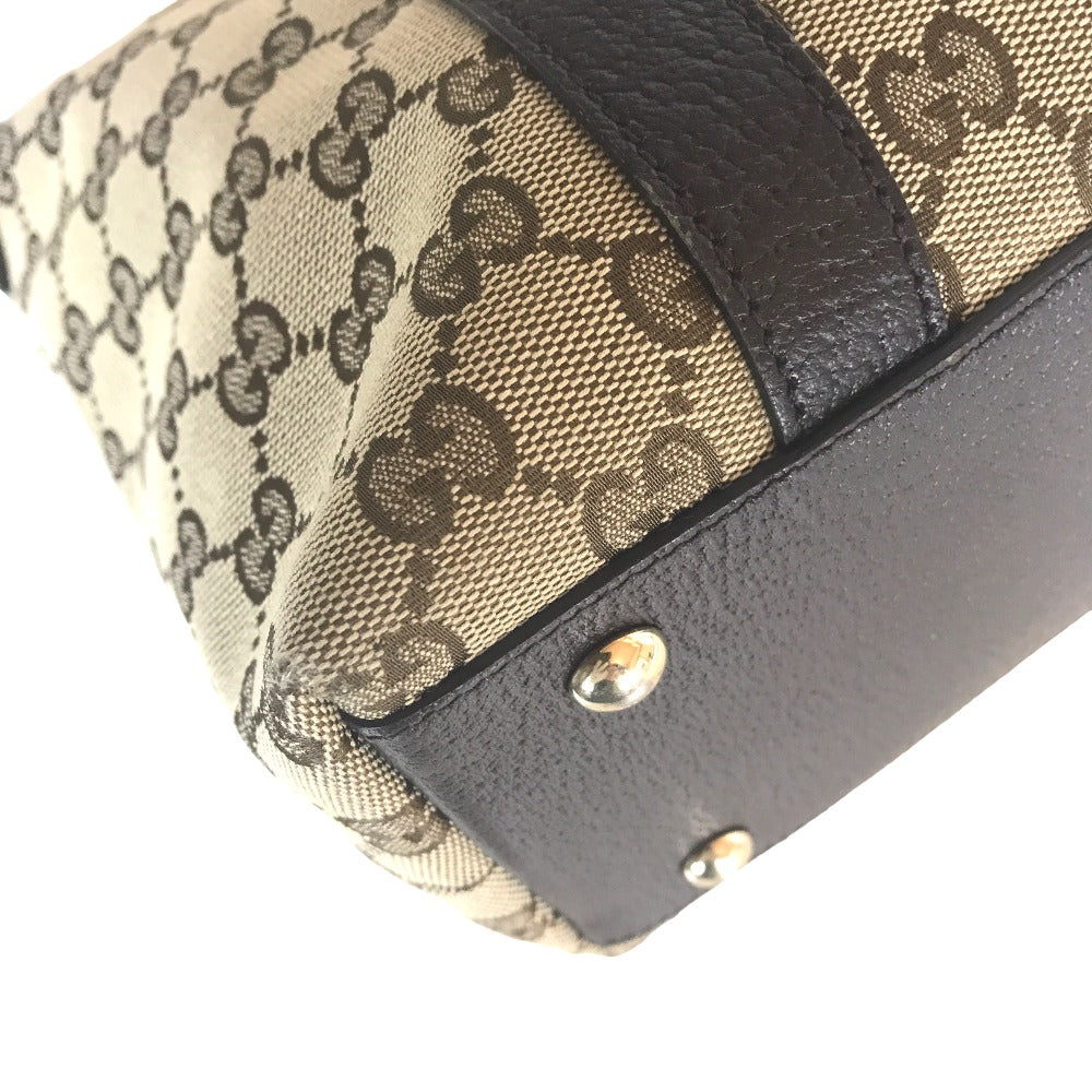 GUCCI Tote Bag 141470 213317 GG canvas Beige brown Handbag Abbey Women Used