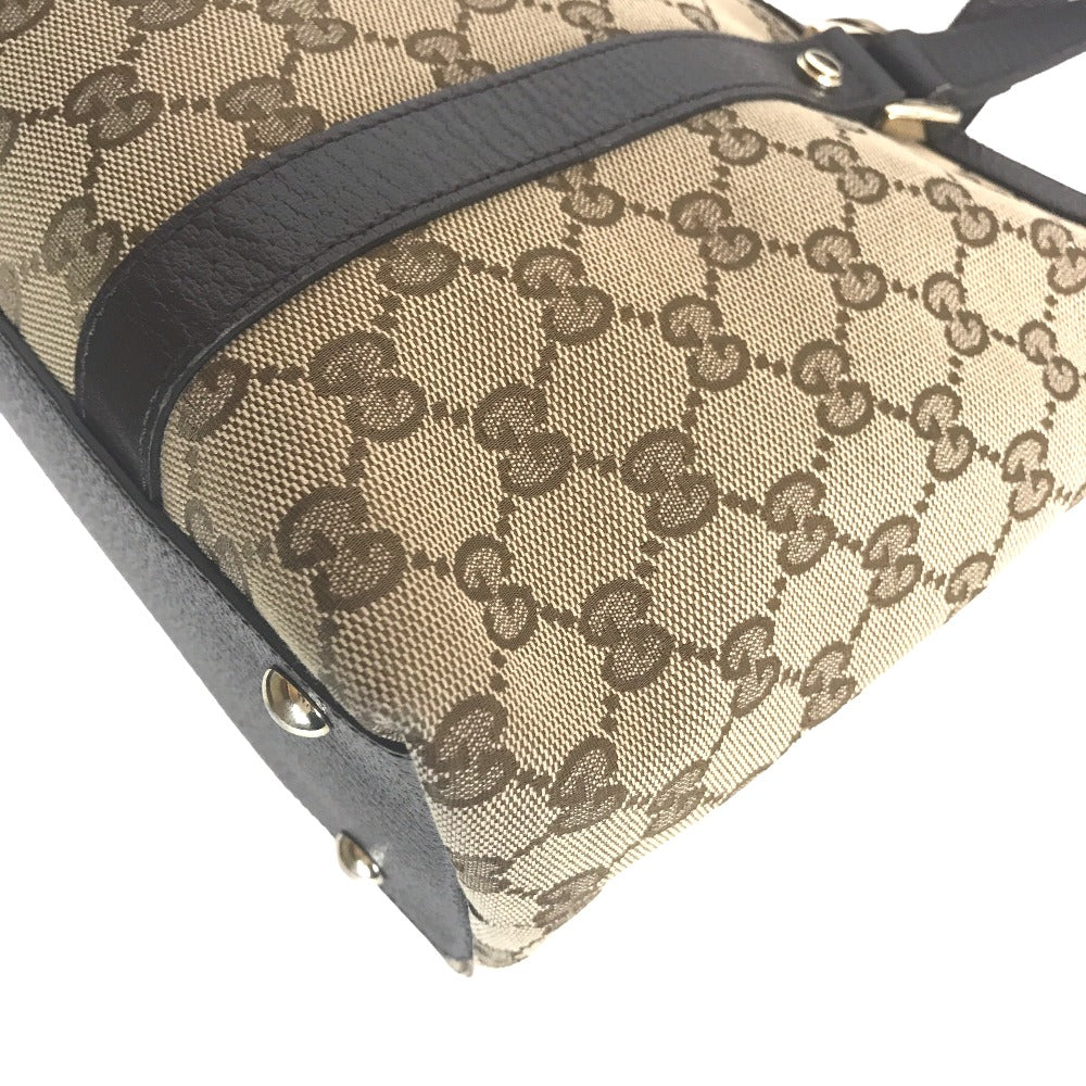 GUCCI Tote Bag 141470 213317 GG canvas Beige brown Handbag Abbey Women Used