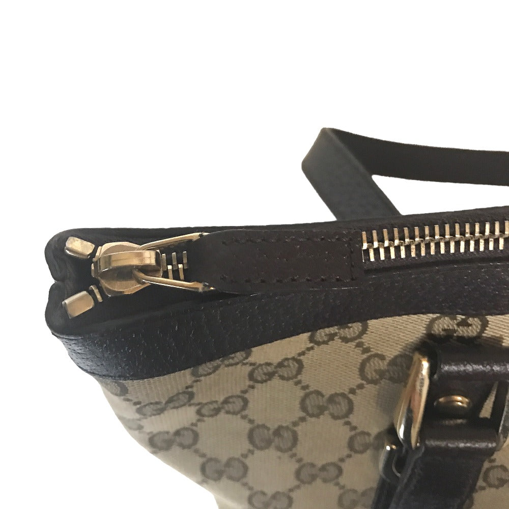 GUCCI Tote Bag 141470 213317 GG canvas Beige brown Handbag Abbey Women Used