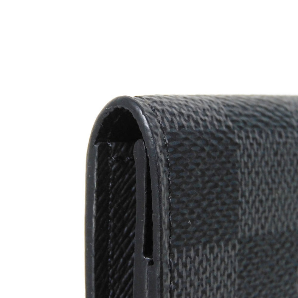 LOUIS VUITTON Card Case N63338 Damier Graphite canvas x grained leather (embossed) Noir Damier Graphite Anneveld Cult de Visit