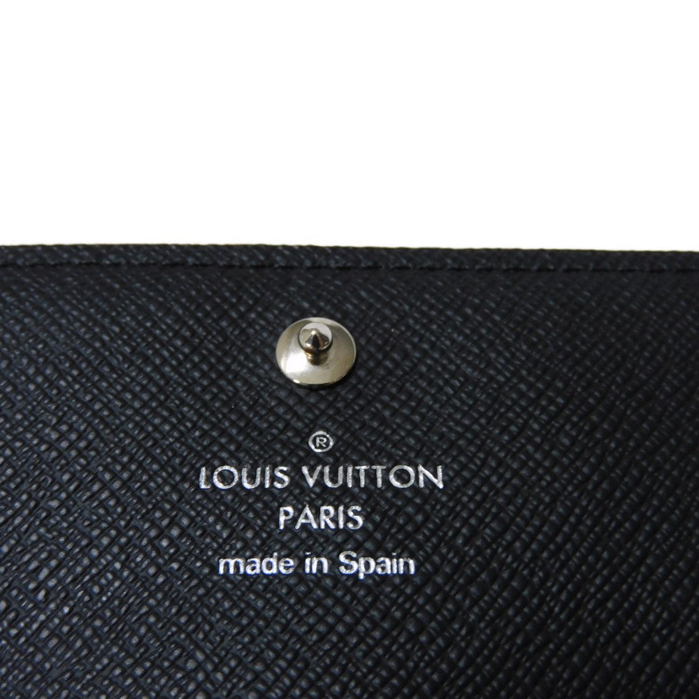 LOUIS VUITTON Card Case N63338 Damier Graphite canvas x grained leather (embossed) Noir Damier Graphite Anneveld Cult de Visit