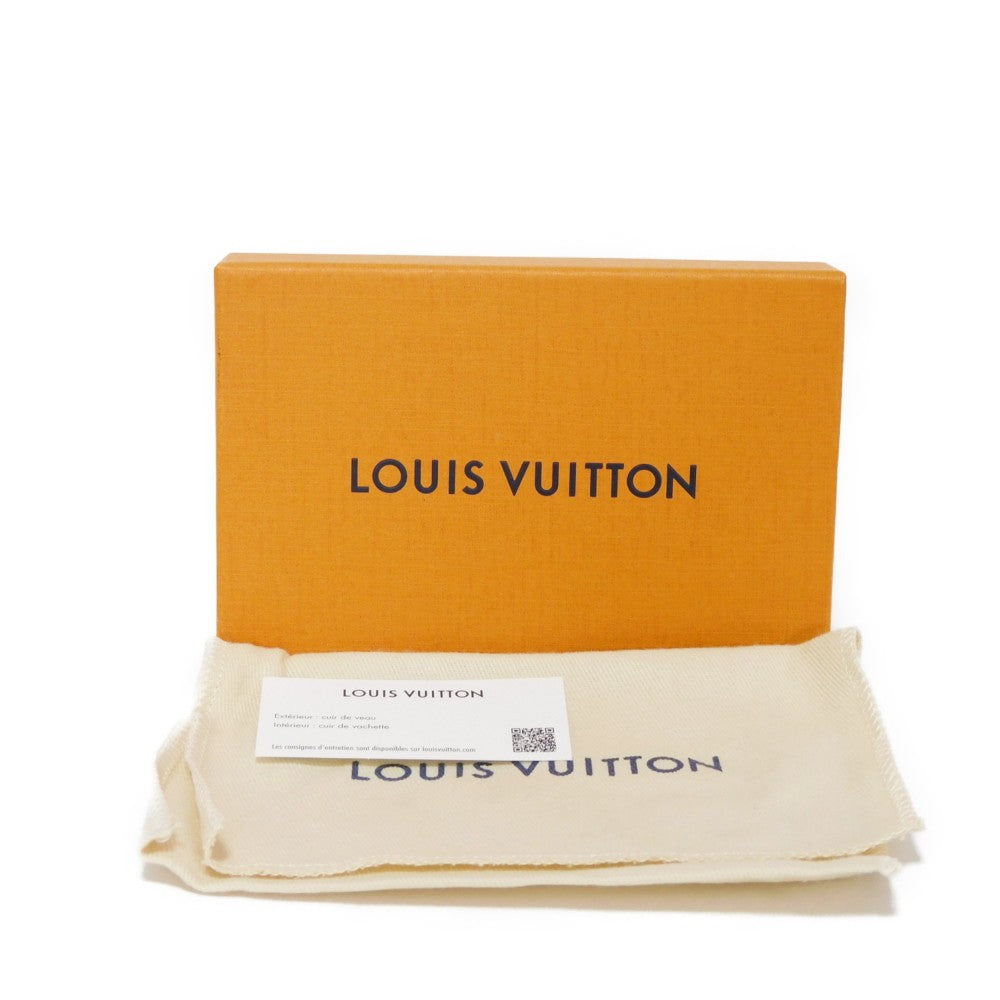 LOUIS VUITTON Card Case M82132 Implant leather (monogram embossed) Noir Monogram Unplant Porto Carte LV Charm