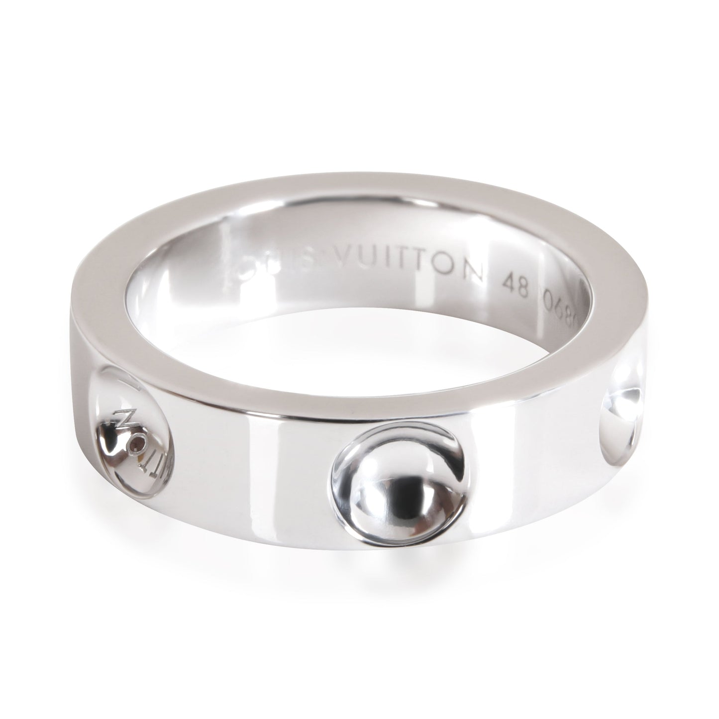 LOUIS VUITTON Empreinte 5 mm Band in 18K White Gold