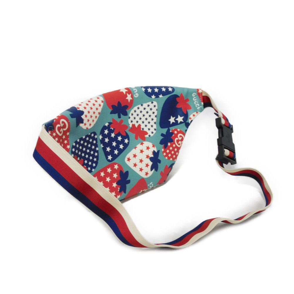 GUCCI Sling bag 502095 PVC canvas multicolor Chilled license Strawberry Waist Pouch