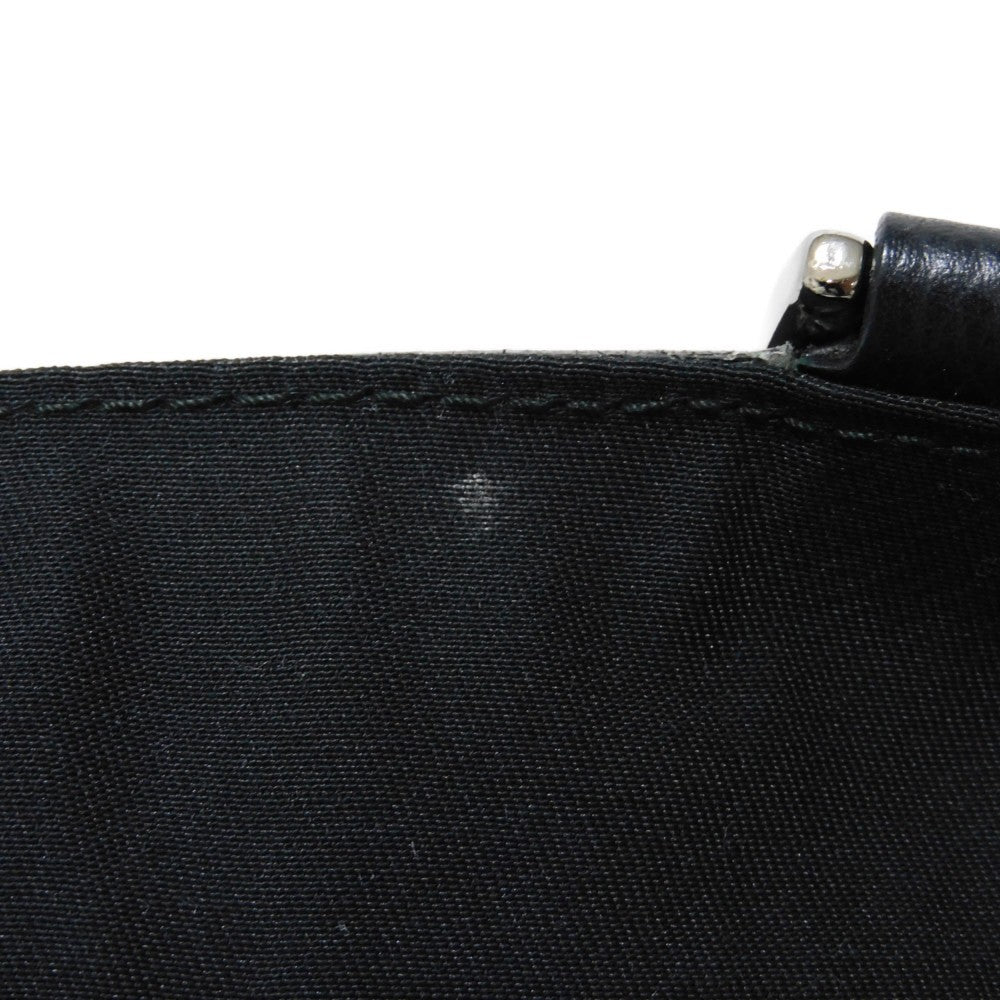 GUCCI Tote Bag 268639 G1X9R 1001 GG nylon canvas x calf leather black GG nylon logo tote