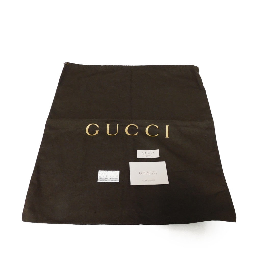 GUCCI Tote Bag 268639 G1X9R 1001 GG nylon canvas x calf leather black GG nylon logo tote