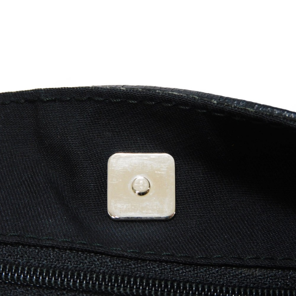 GUCCI Tote Bag 268639 G1X9R 1001 GG nylon canvas x calf leather black GG nylon logo tote