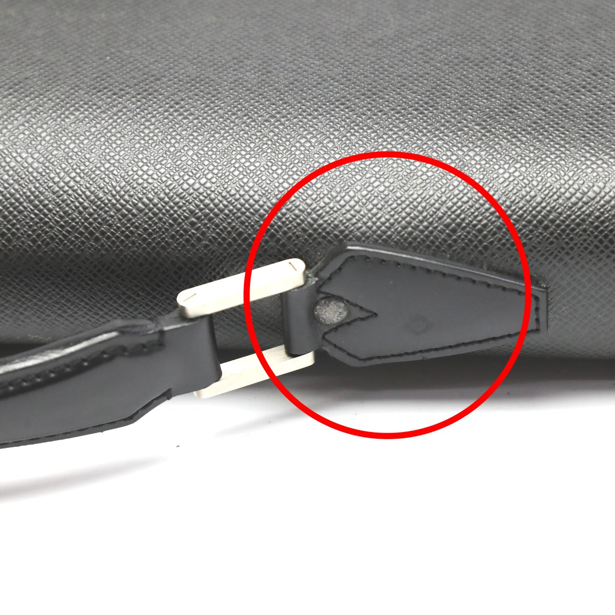 LOUIS VUITTON Handbag M30032 Taiga black Documents bag Taiga Serviet Moskova mens Used