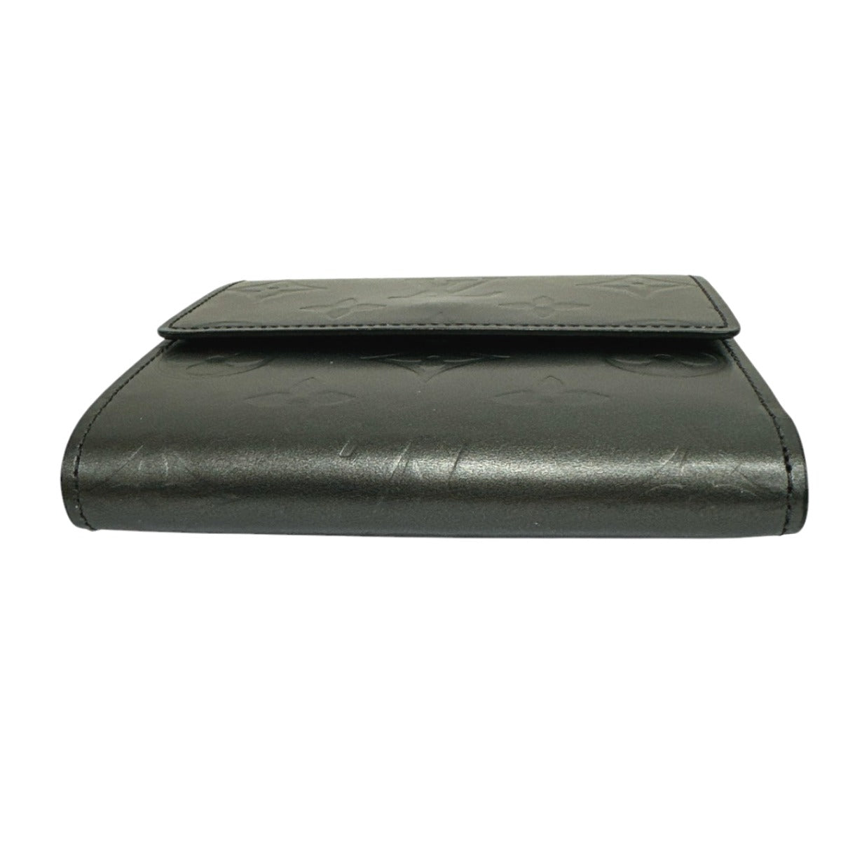 LOUIS VUITTON Bifold Wallet M65112 Monogram mat Noir Wallet with card pocket Monogram Porte Monnaie Billets Cartes Credit unisex(Unisex) Used
