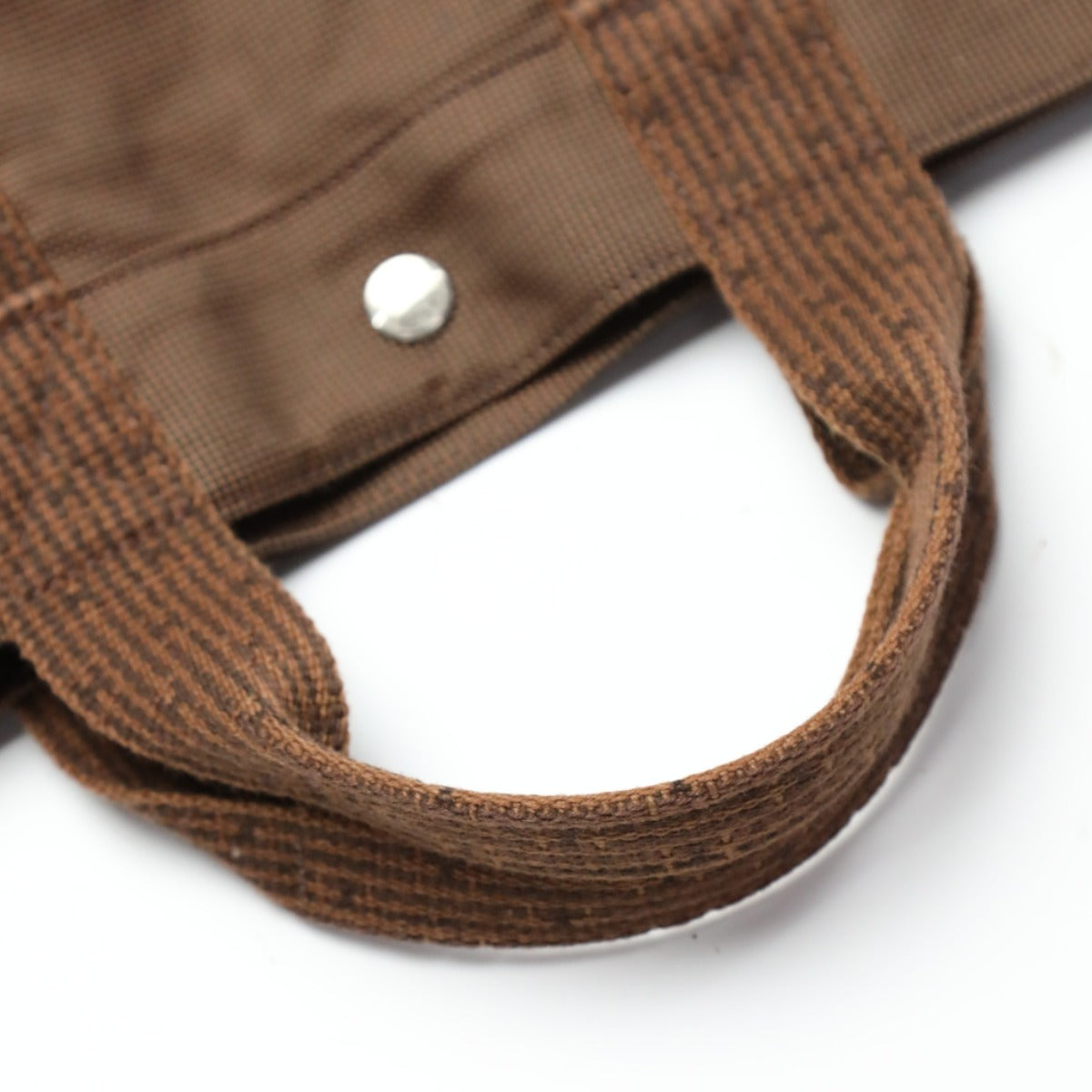HERMES Tote Bag canvas Brown canvas Her LineMM