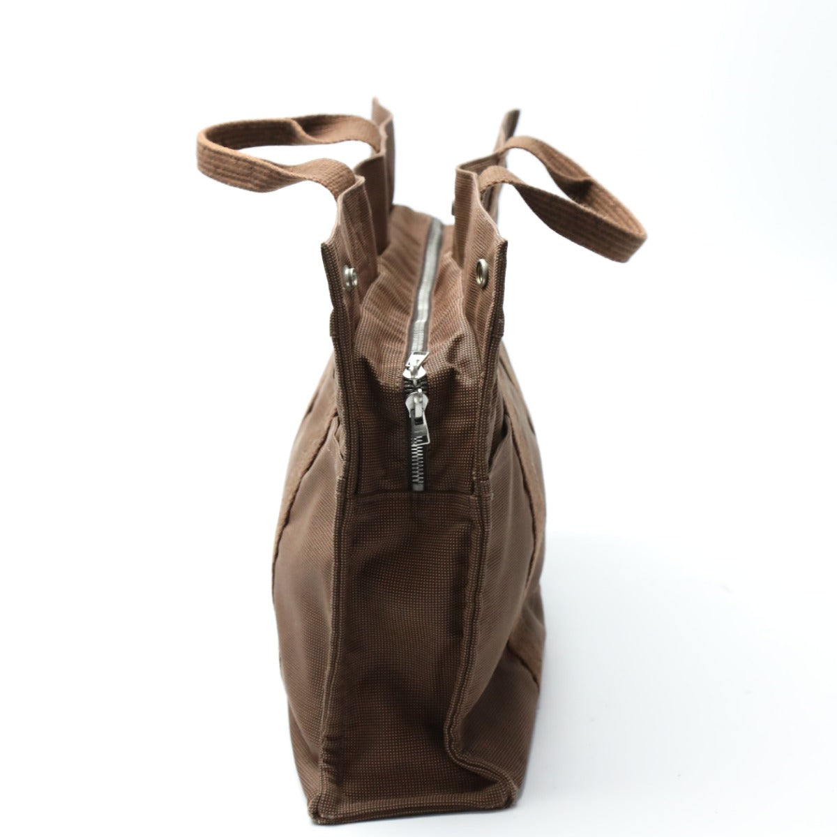 HERMES Tote Bag canvas Brown canvas Her LineMM