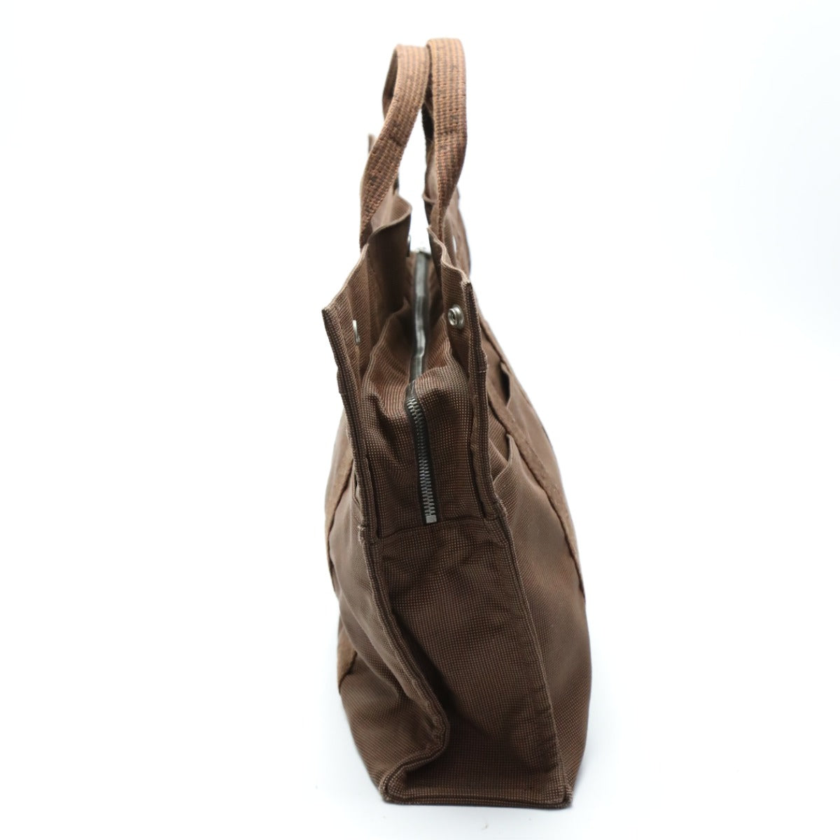 HERMES Tote Bag canvas Brown canvas Her LineMM