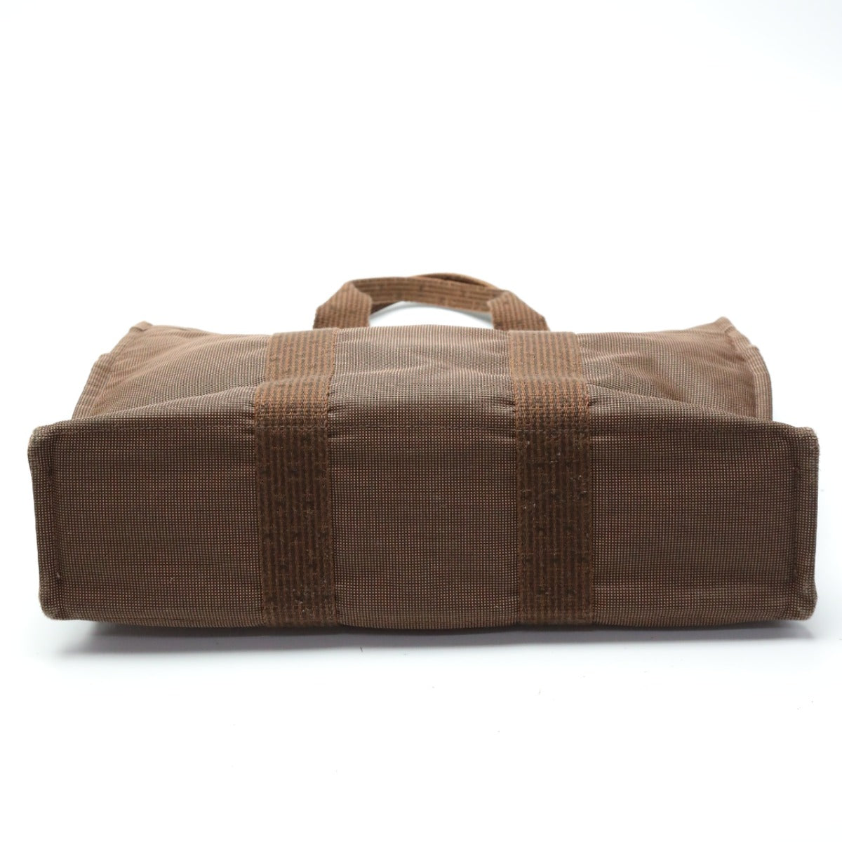 HERMES Tote Bag canvas Brown canvas Her LineMM